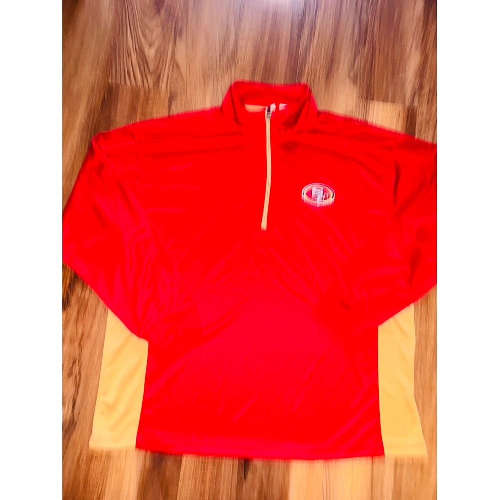 Fanatics San Francisco 49ers Quarter Zip Pullover Mens 3XL Red Gold NFL Jacket